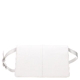 White Polyethylene Crossbody Bag