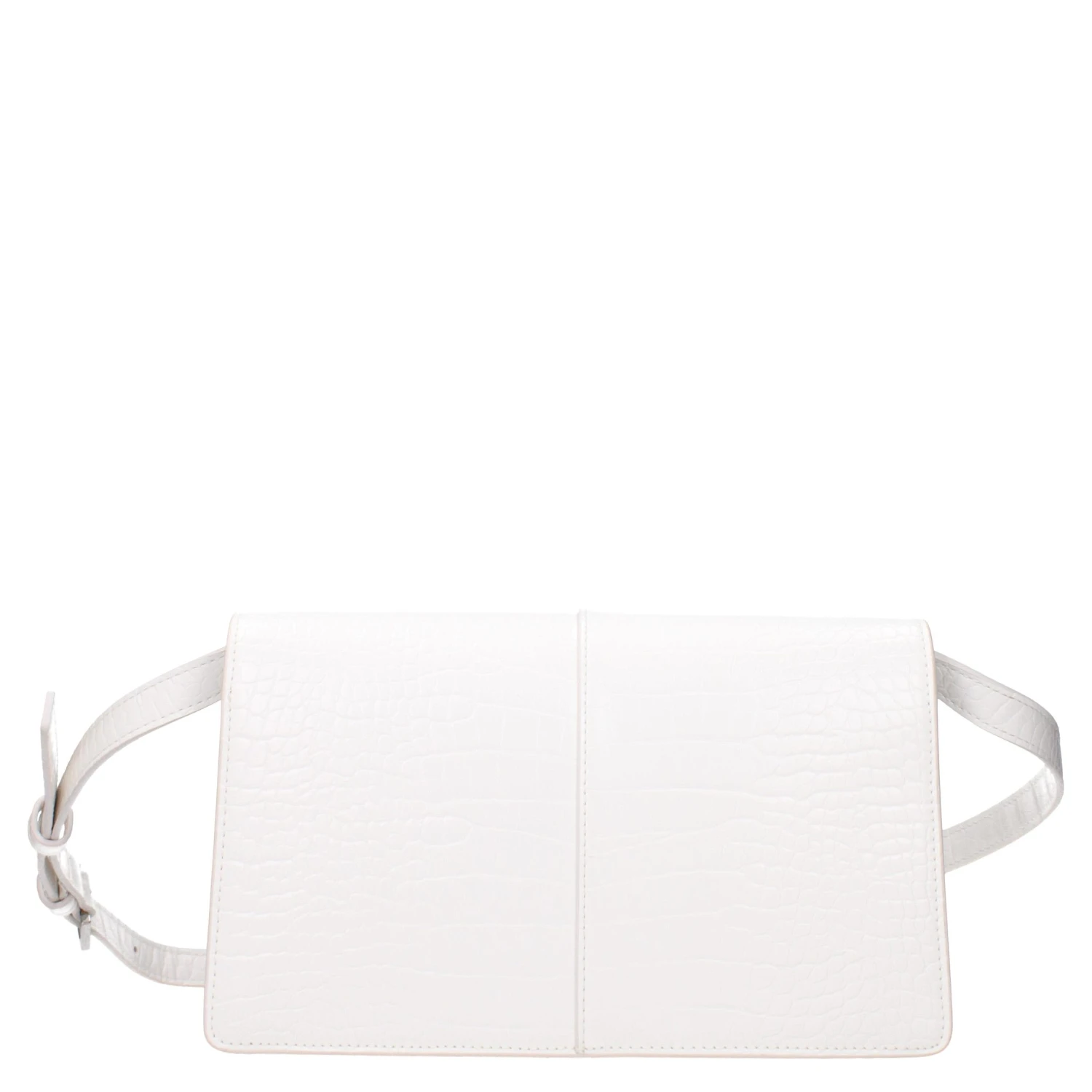 White Polyethylene Crossbody Bag