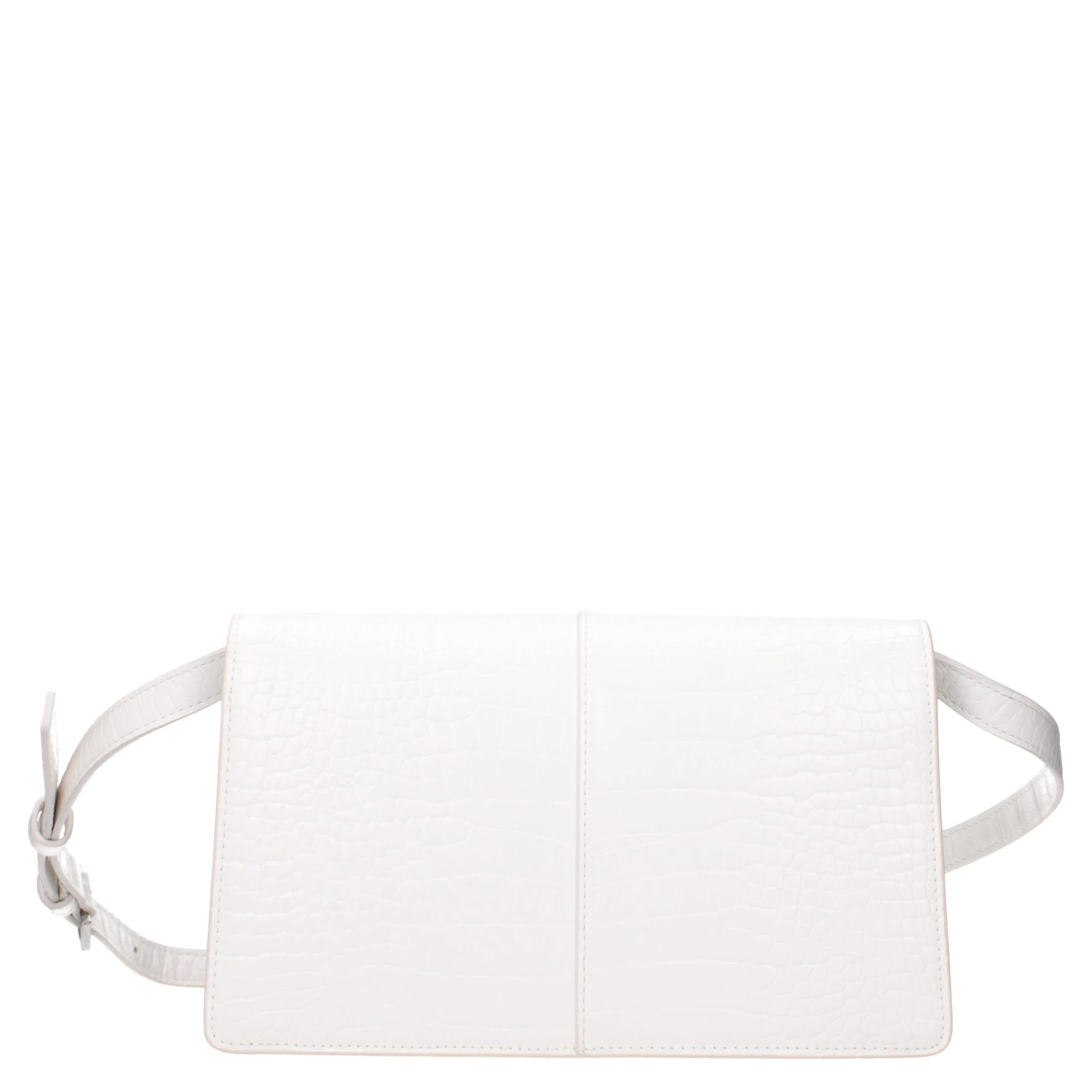 White Polyethylene Crossbody Bag