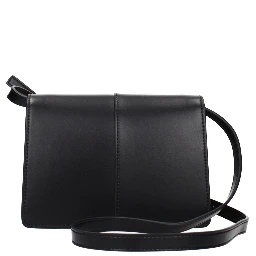 Black Polyethylene Crossbody Bag