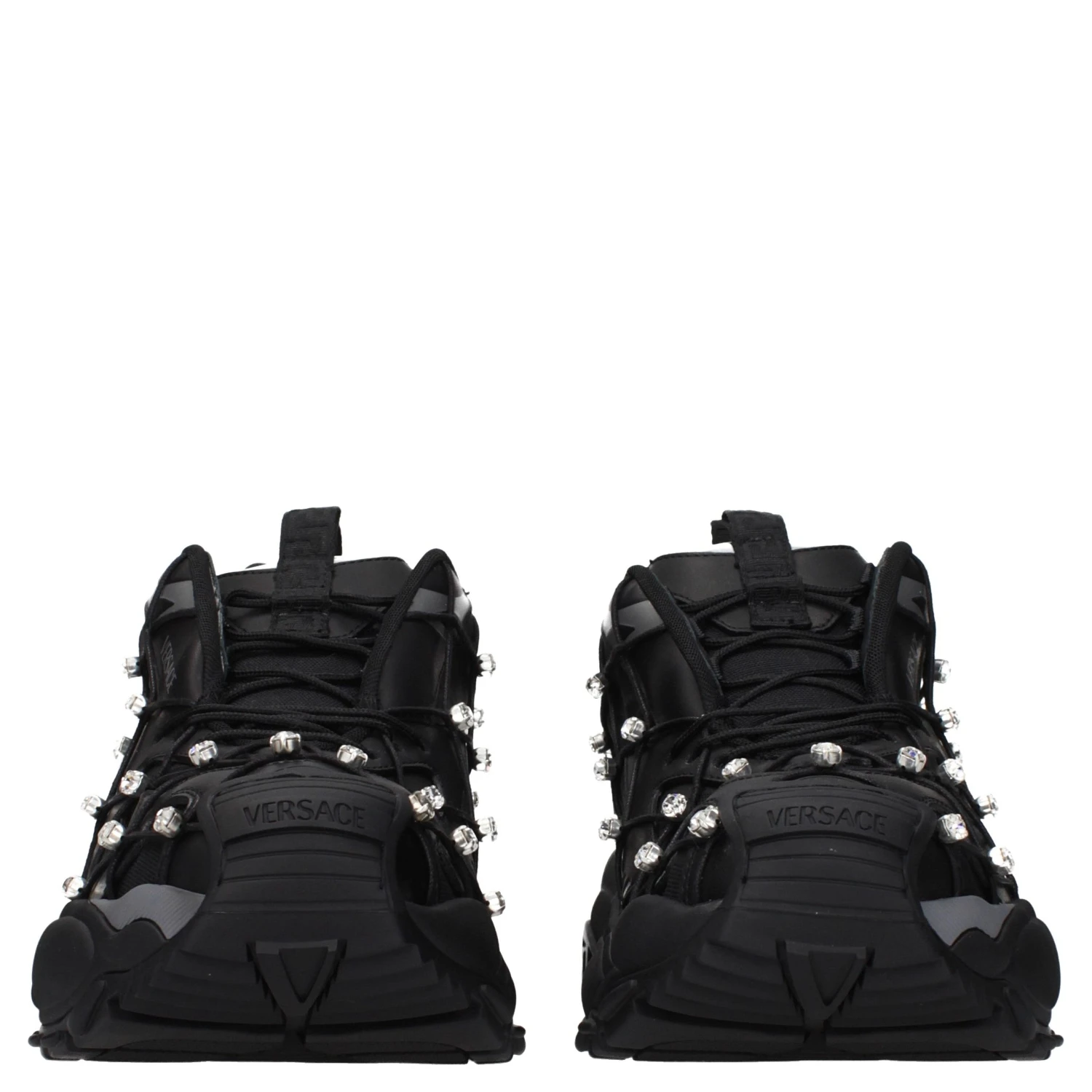 Black Fabric Sneakers