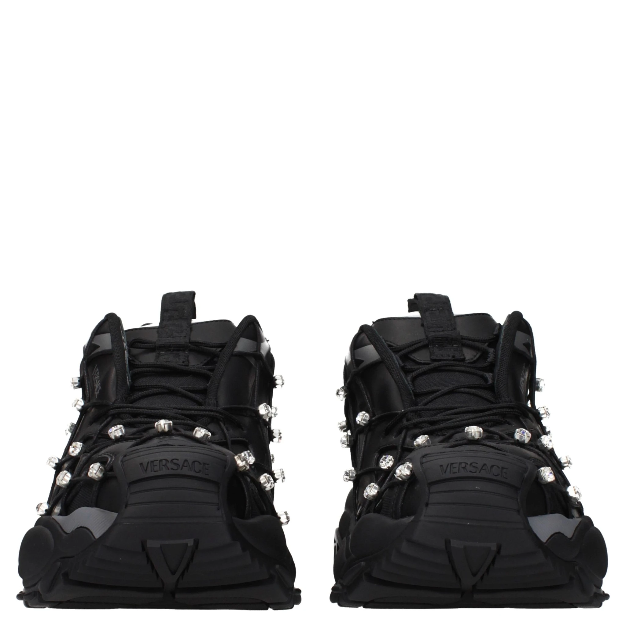 Black Fabric Sneakers