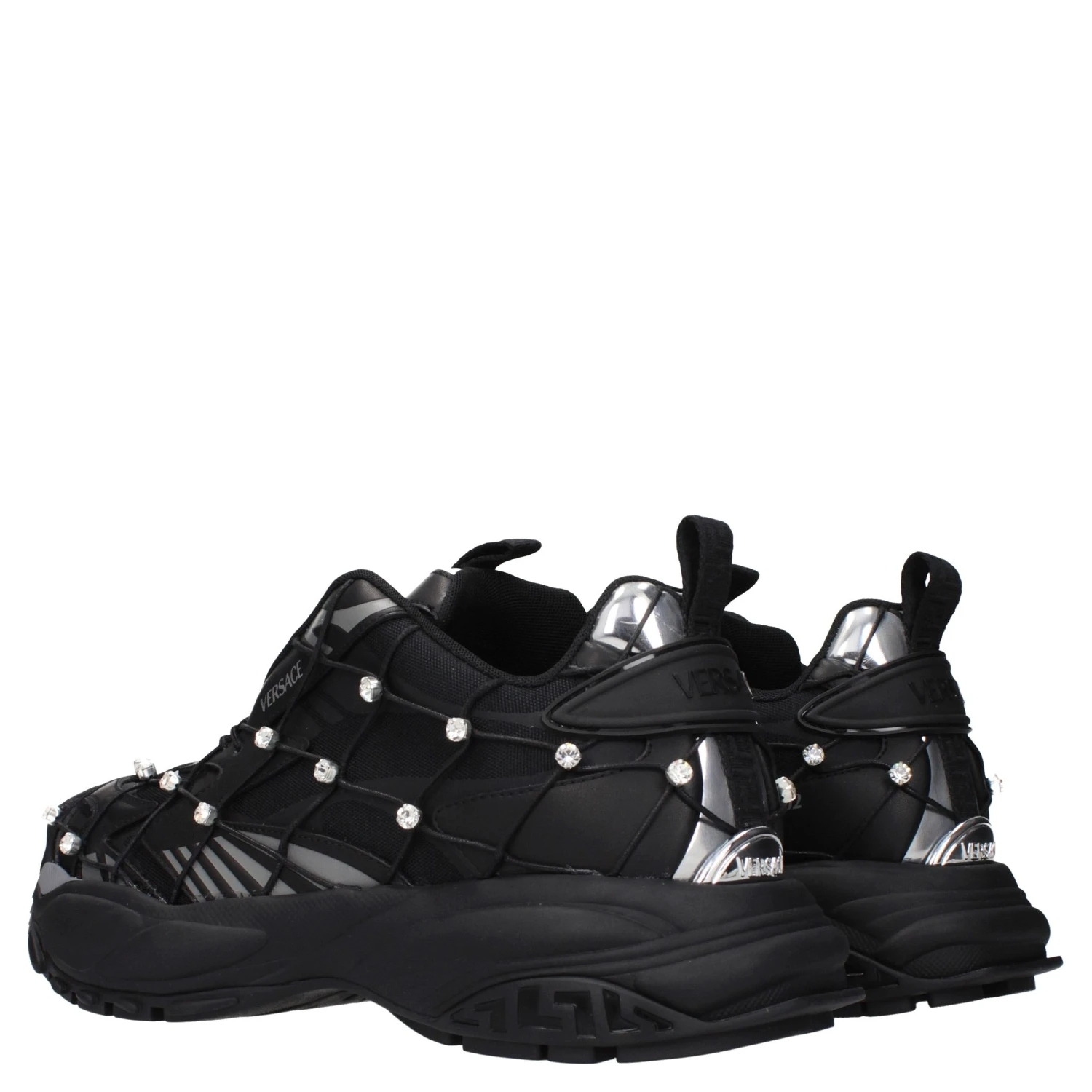 Black Fabric Sneakers