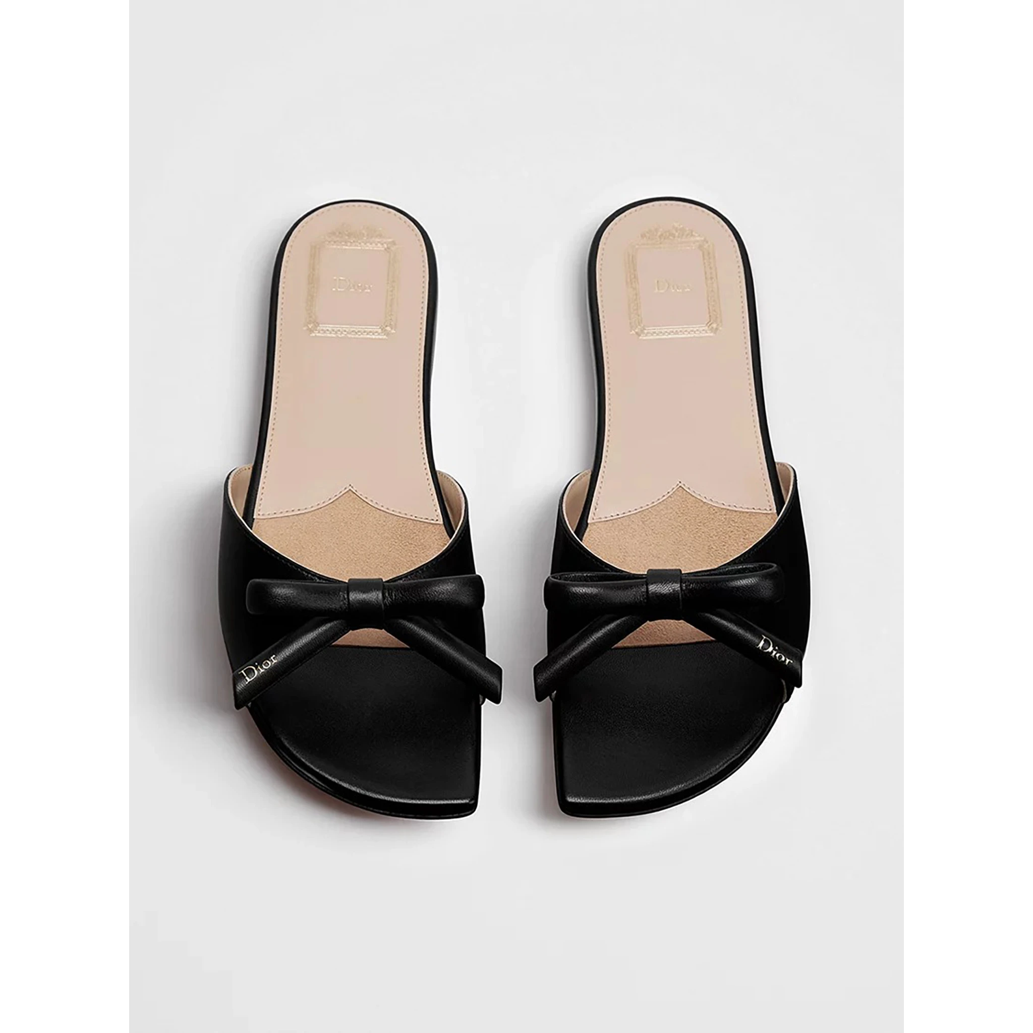 CHRISTIAN DIOR BOW slippers