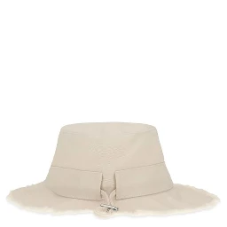White Cotton Bucket Hat