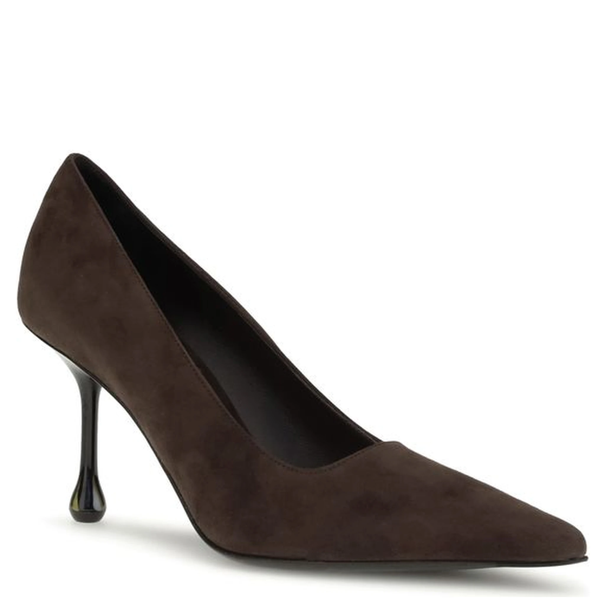Brown Goatskin High Heel Pumps