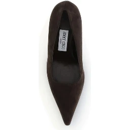 Brown Goatskin High Heel Pumps