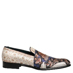 Multicolor Fruit Print Velvet Loafers Shoes