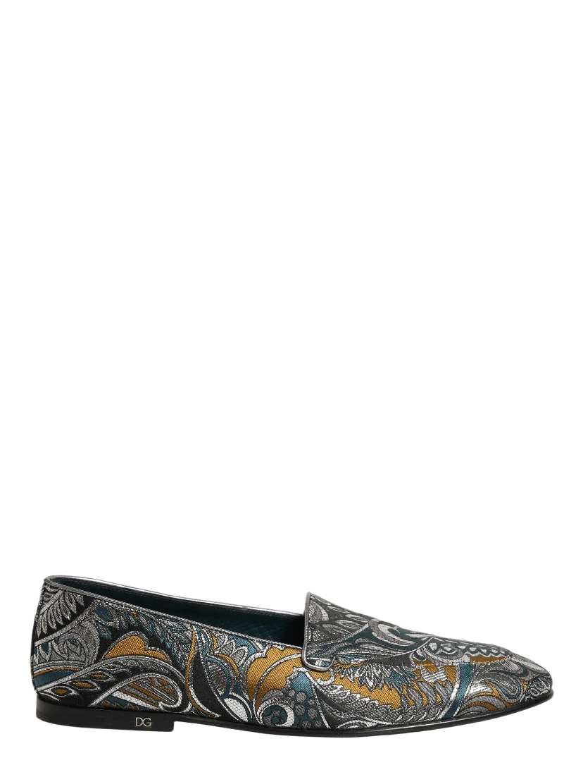 Multicolor Paisley Brocade Men Loafers Shoes