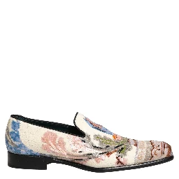 Multicolor Sequin Embroidered Loafers Shoes