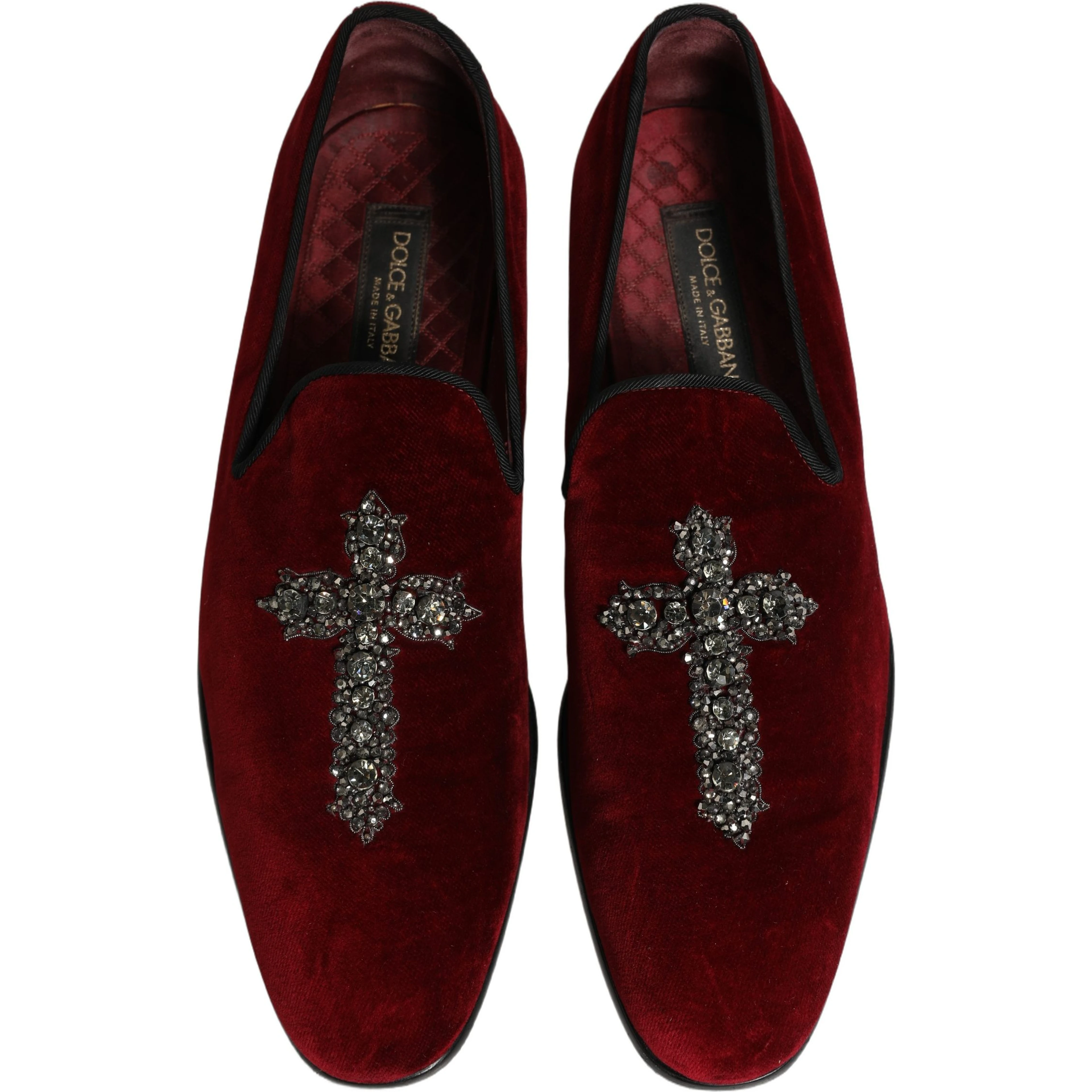 Maroon Suede Cross Slip On Dress Loafers Shoes