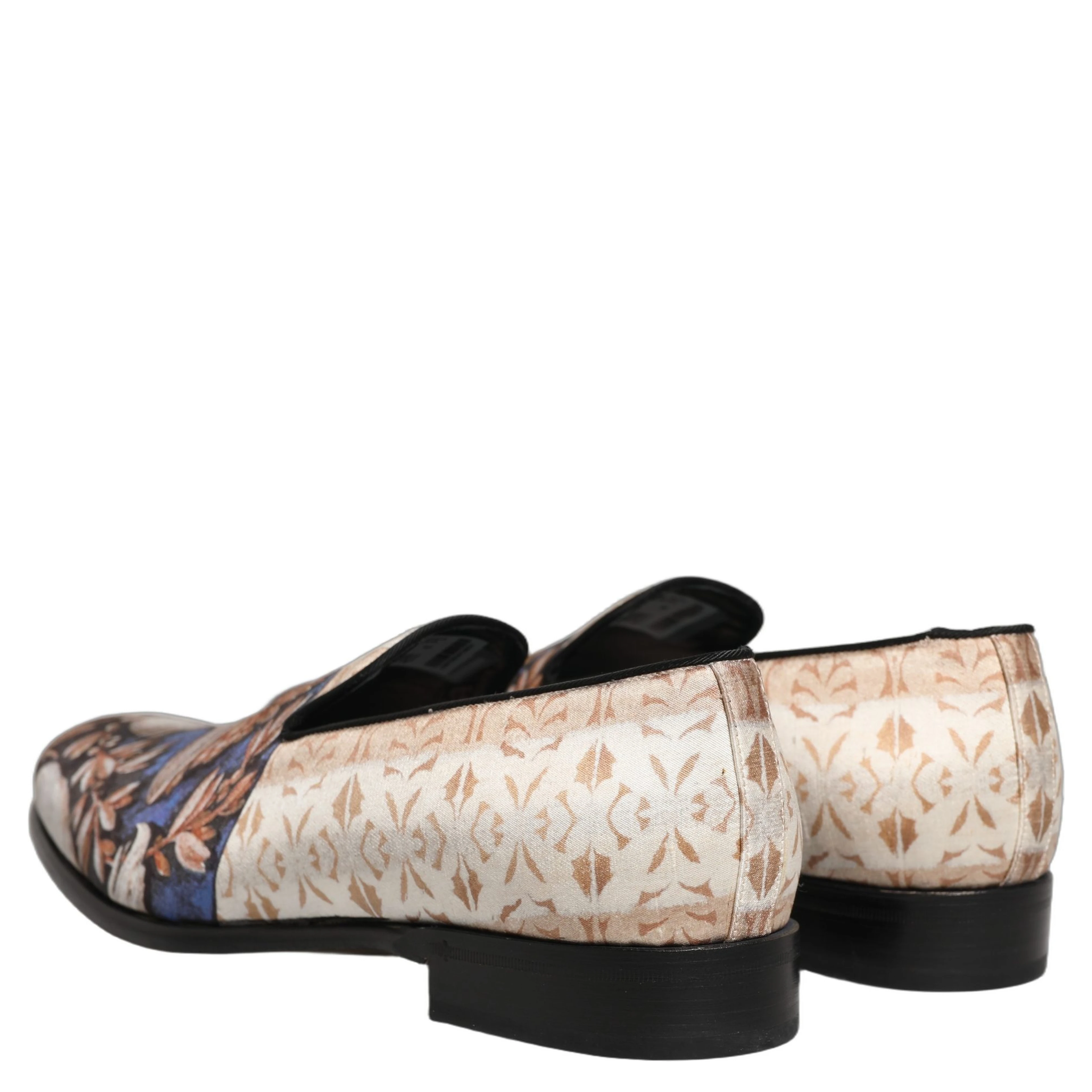 Multicolor Fruit Print Velvet Loafers Shoes