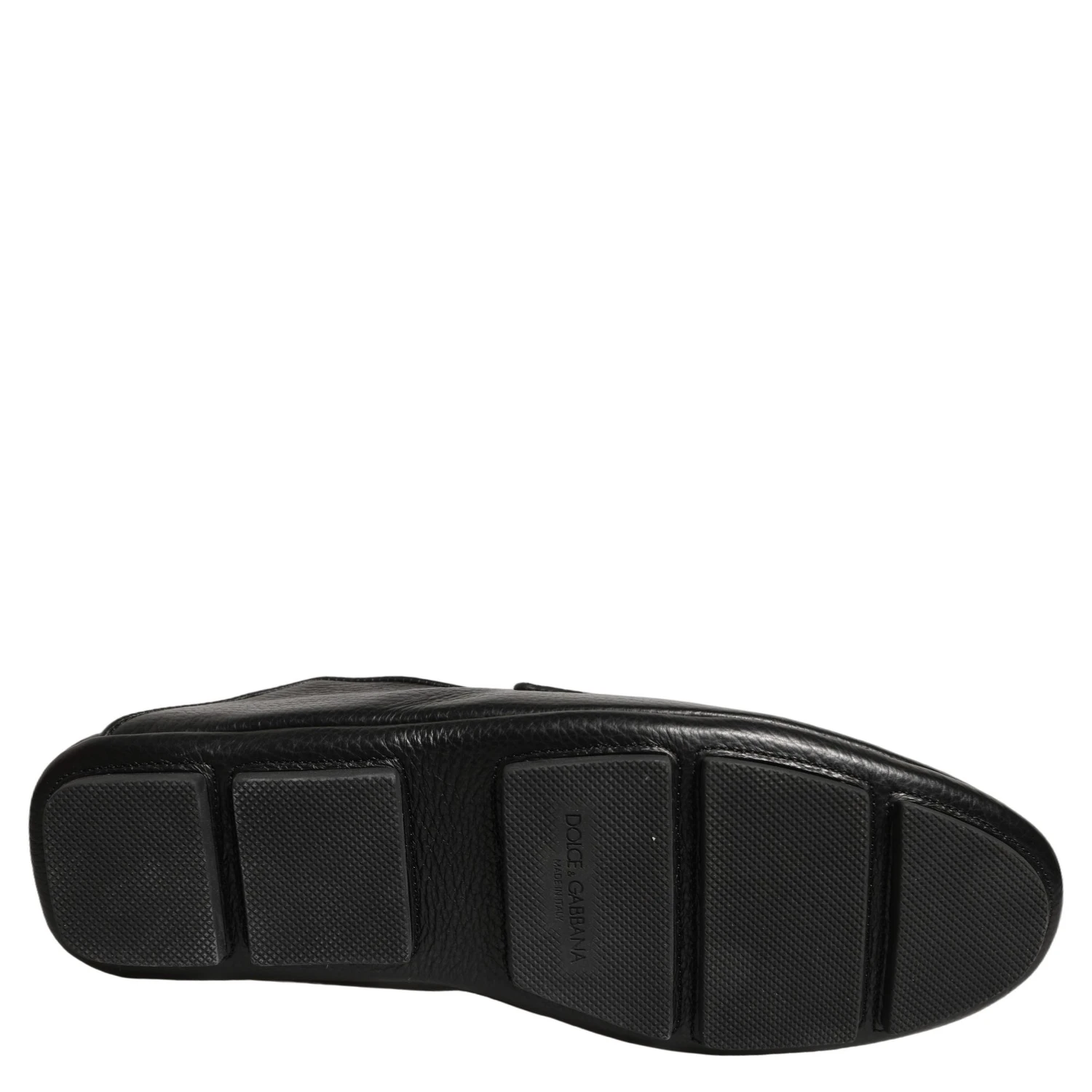Black Deerskin Leather Driver Loafers Shoes