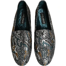 Multicolor Paisley Brocade Men Loafers Shoes