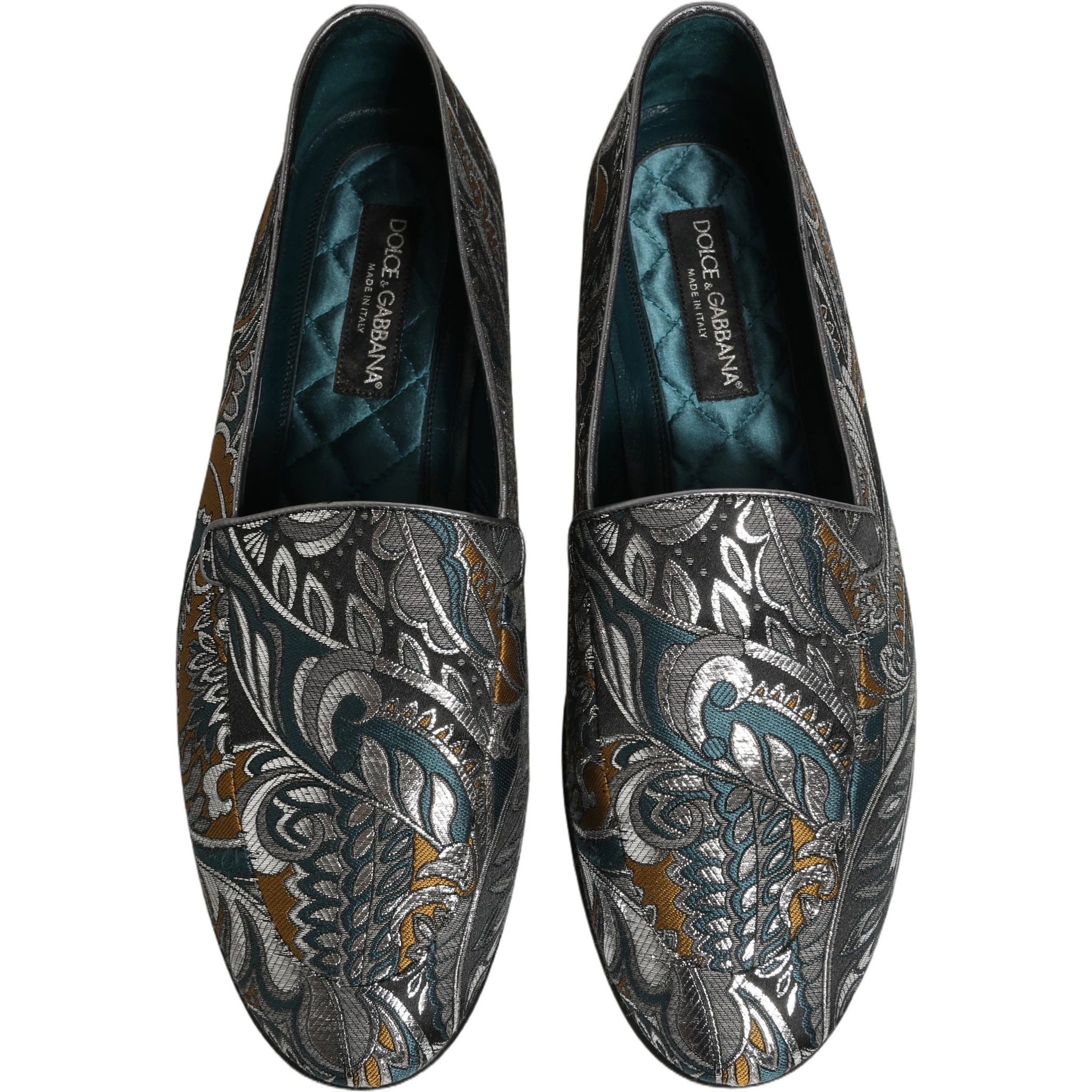 Multicolor Paisley Brocade Men Loafers Shoes