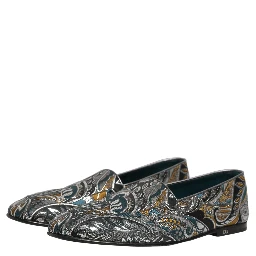 Multicolor Paisley Brocade Men Loafers Shoes