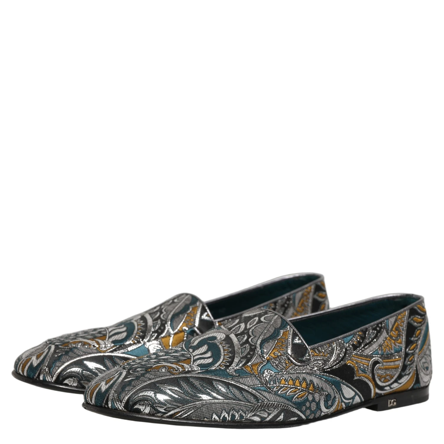 Multicolor Paisley Brocade Men Loafers Shoes