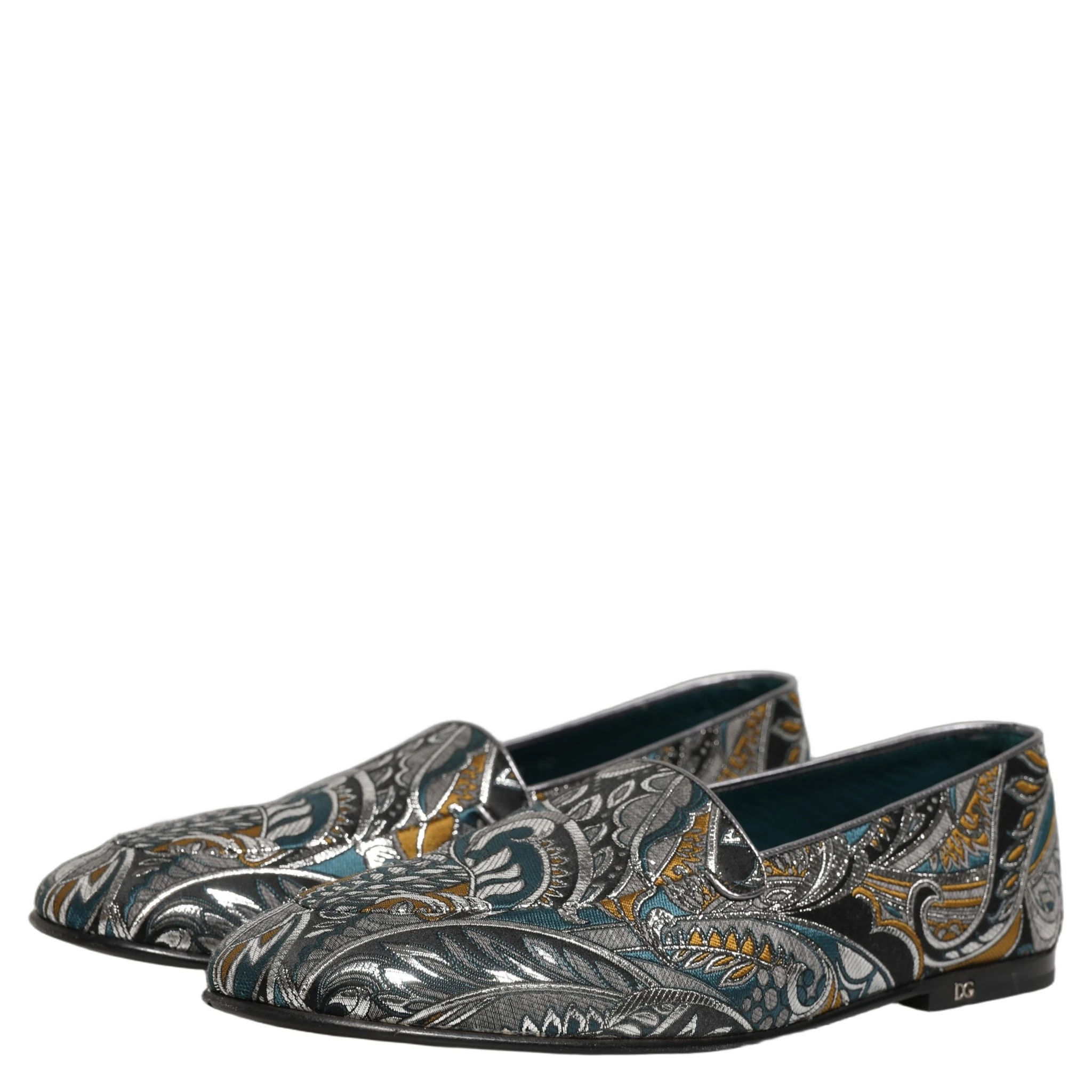 Multicolor Paisley Brocade Men Loafers Shoes