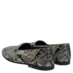 Multicolor Paisley Brocade Men Loafers Shoes
