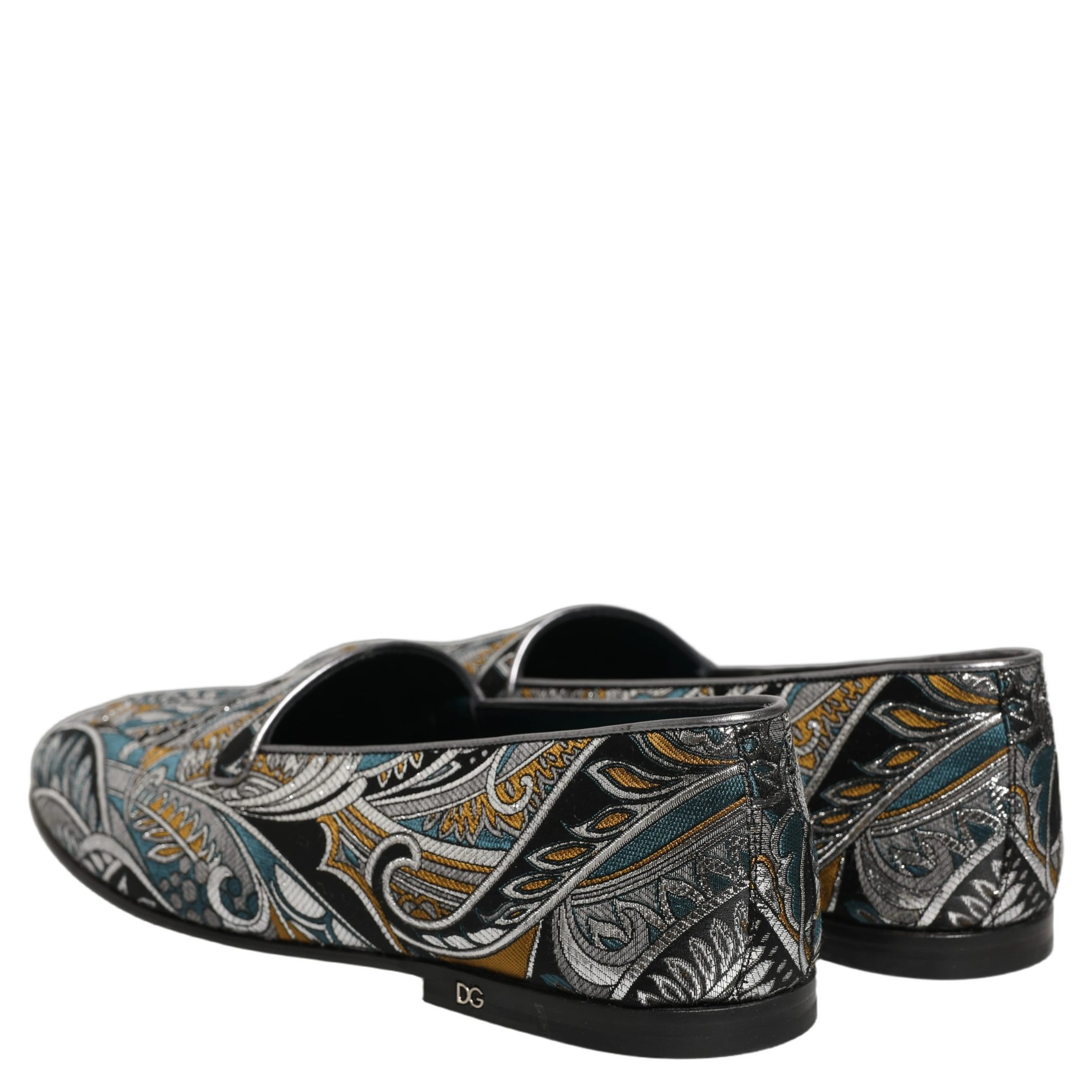 Multicolor Paisley Brocade Men Loafers Shoes