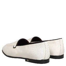 White Velvet Slip On Men Flats Loafers Shoes