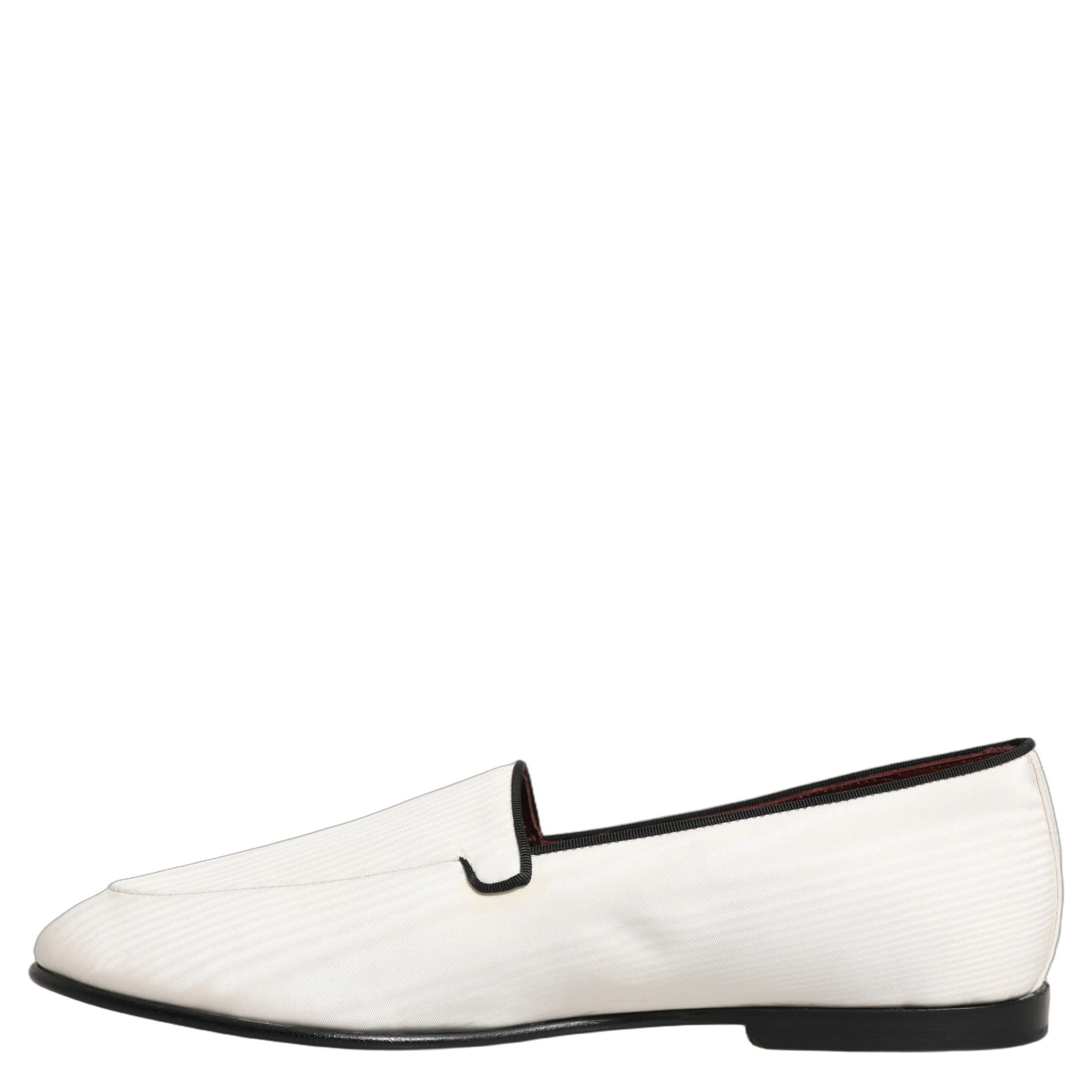 White Velvet Slip On Men Flats Loafers Shoes