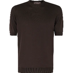 MAGLIA GIROCOLLO COTONE CREPE