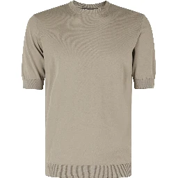 MAGLIA GIROCOLLO COTONE CREPE