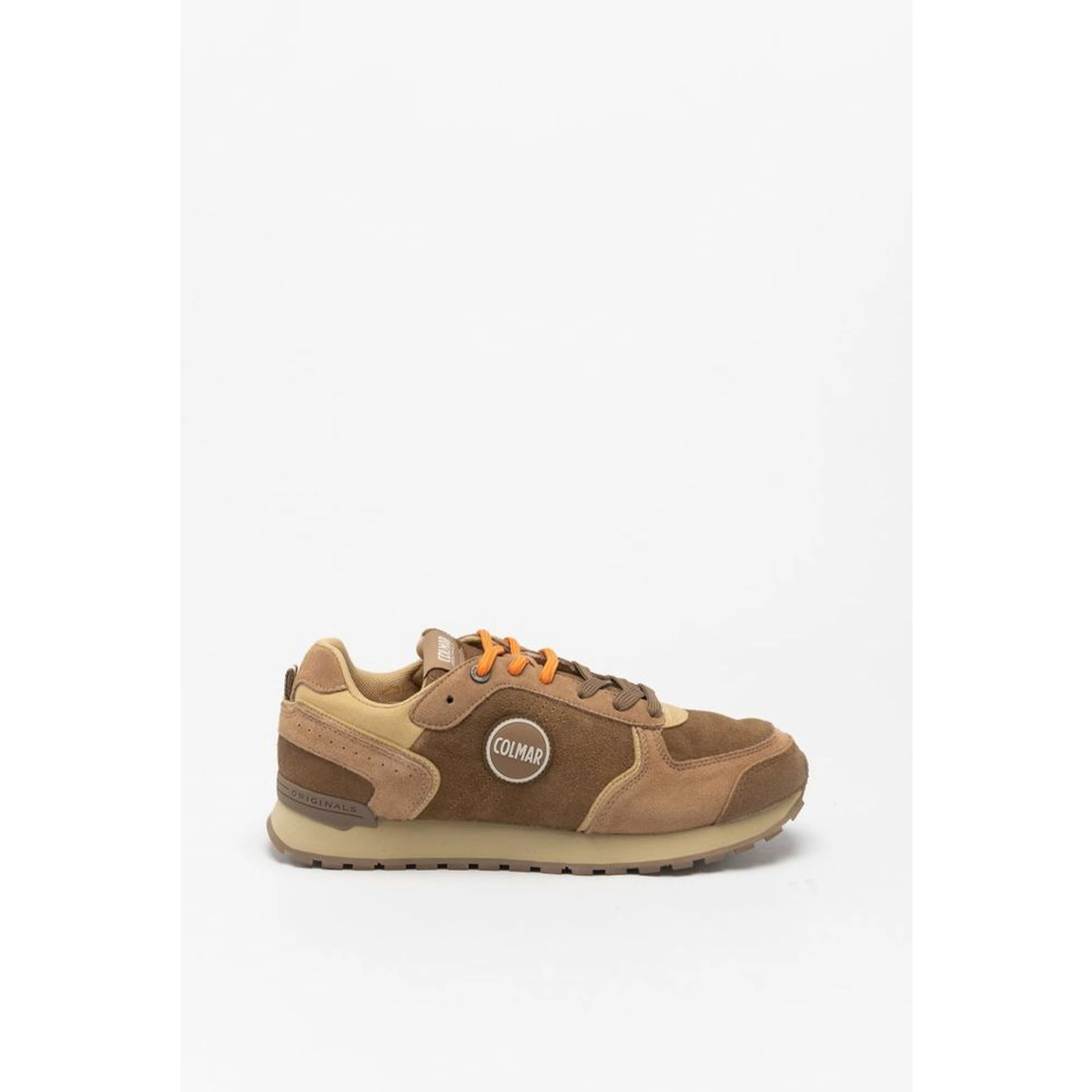 Brown Leather Low Top Sneakers