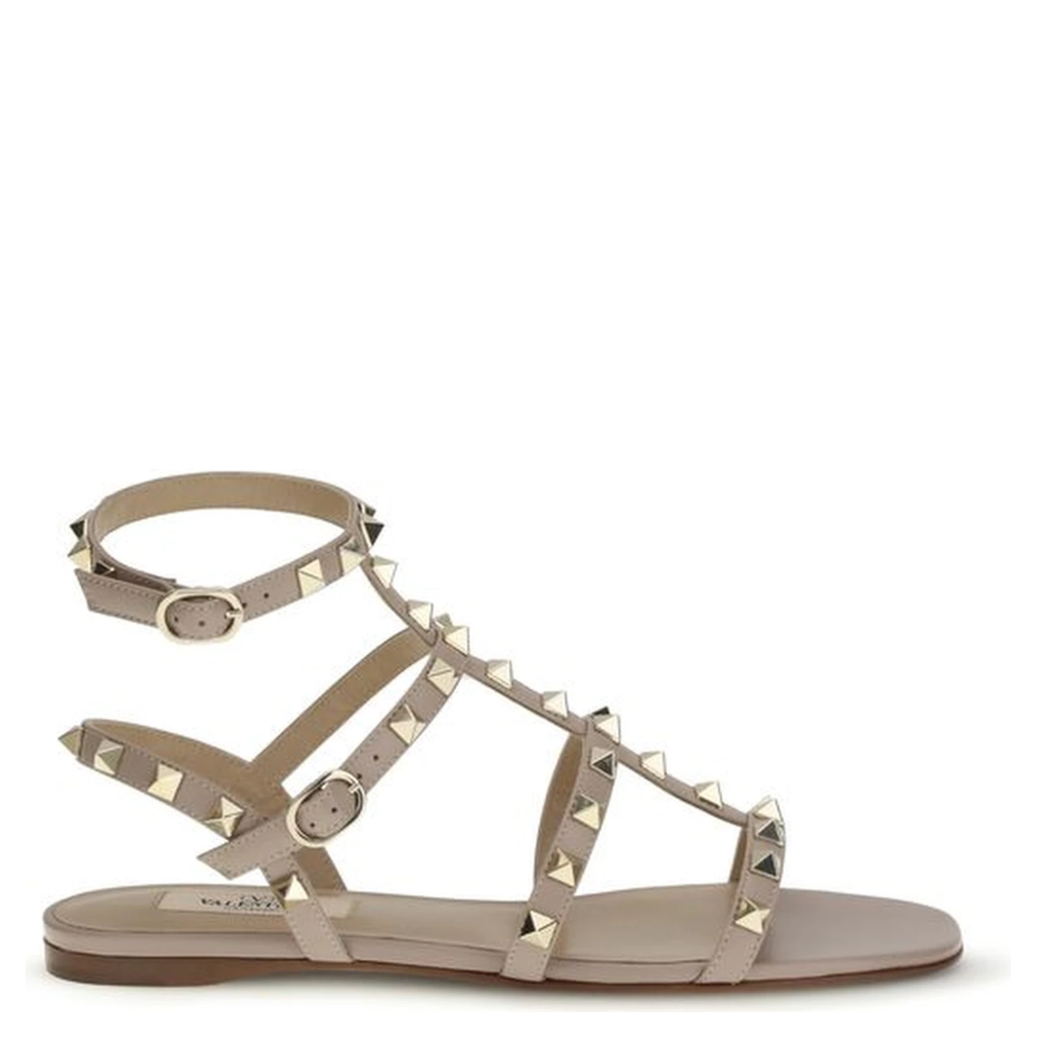 Pink Calf Leather Bos Taurus Flat Sandals