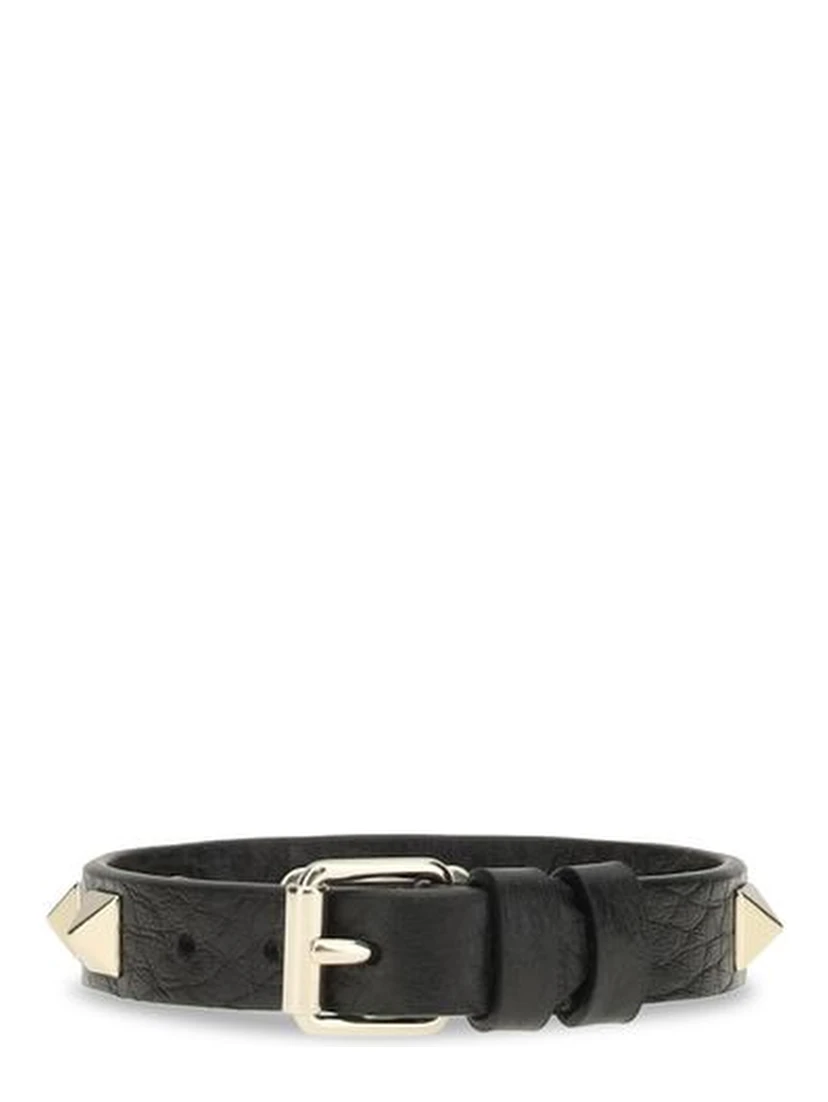Black Calf Leather Bos Taurus Bracelet