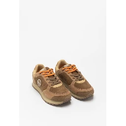 Brown Leather Low Top Sneakers