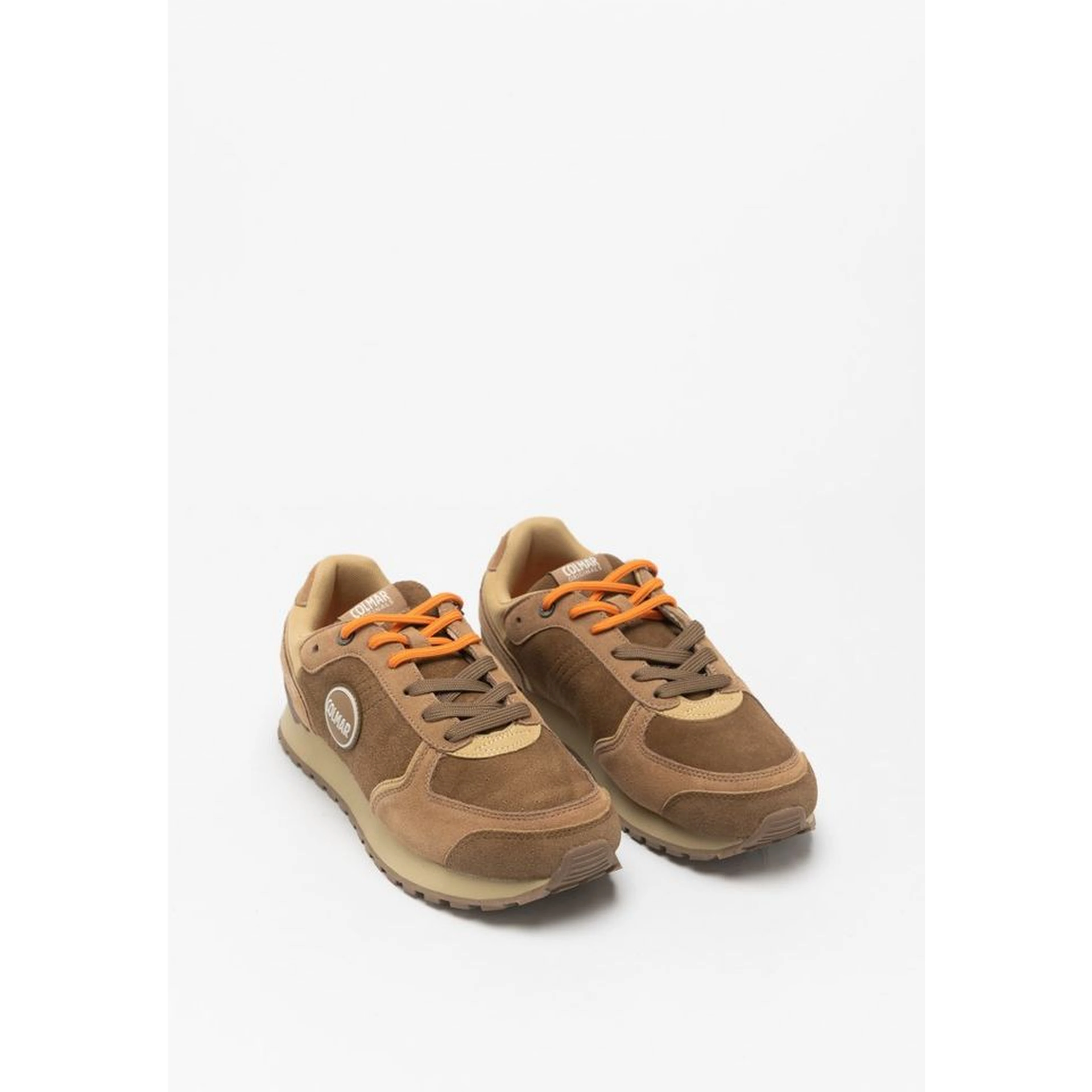 Brown Leather Low Top Sneakers