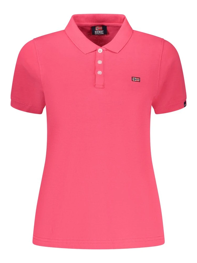Pink Cotton Polo Shirt