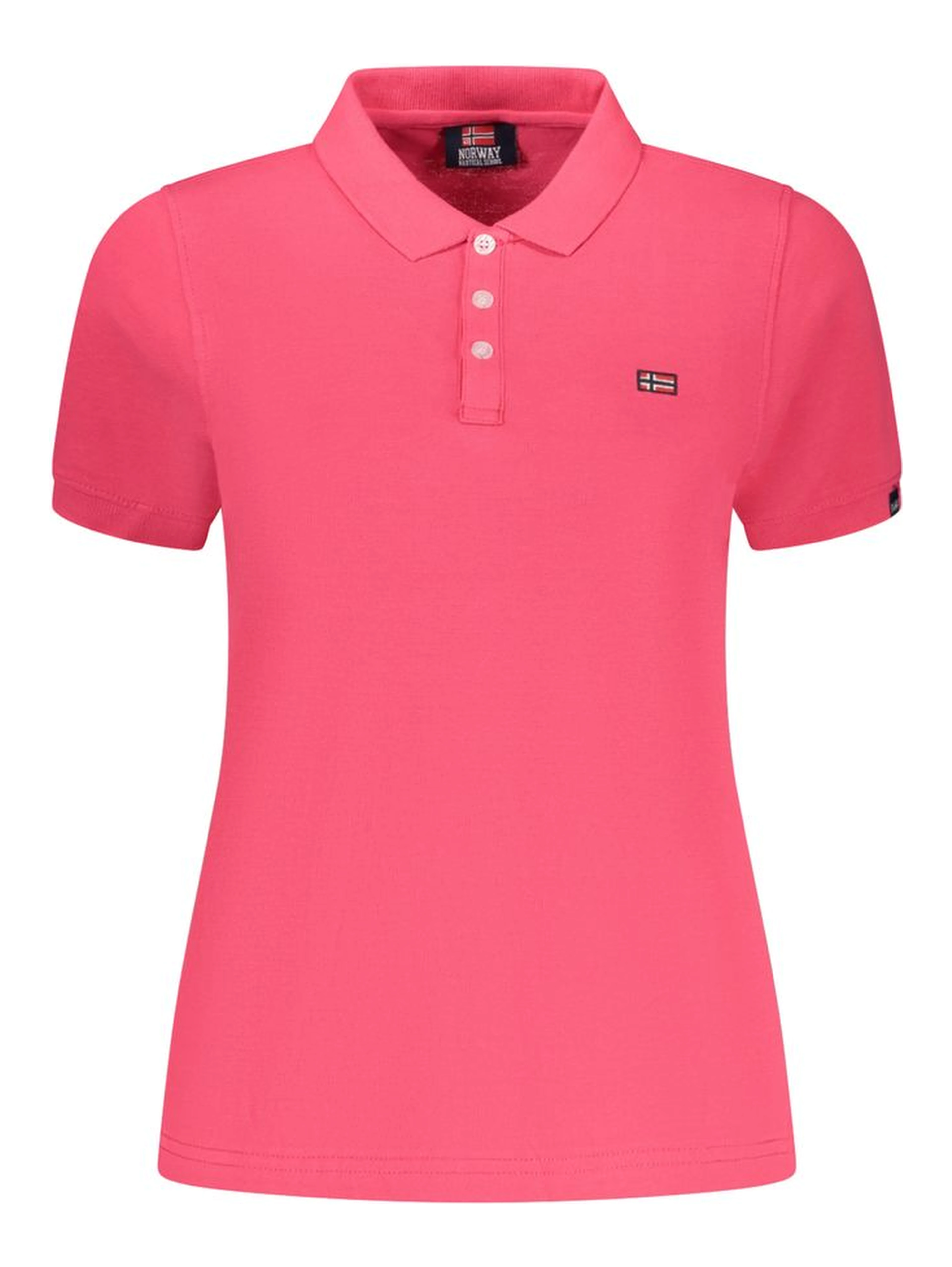Pink Cotton Polo Shirt