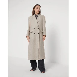 Beige Linen Coat