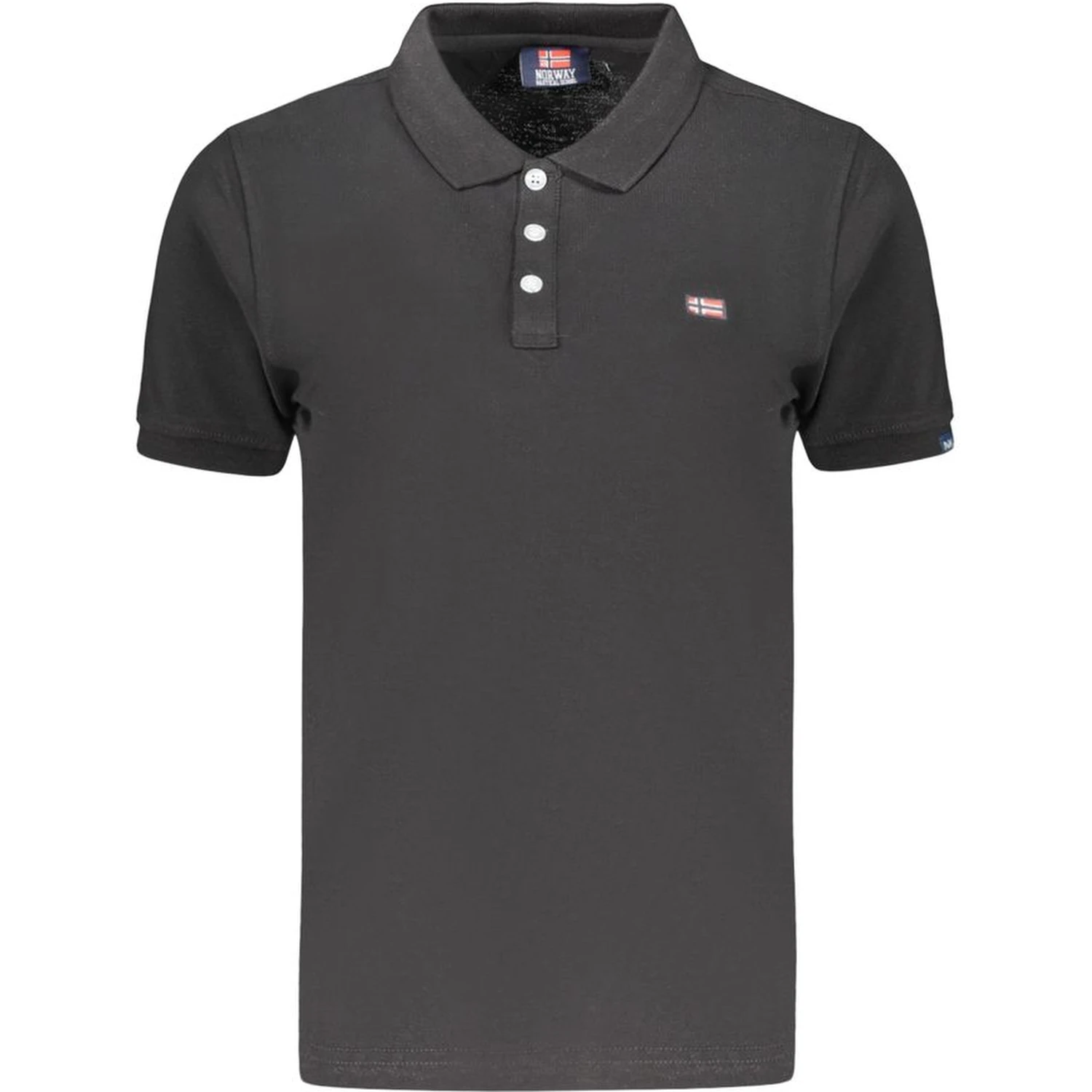 Black Cotton Polo Shirt
