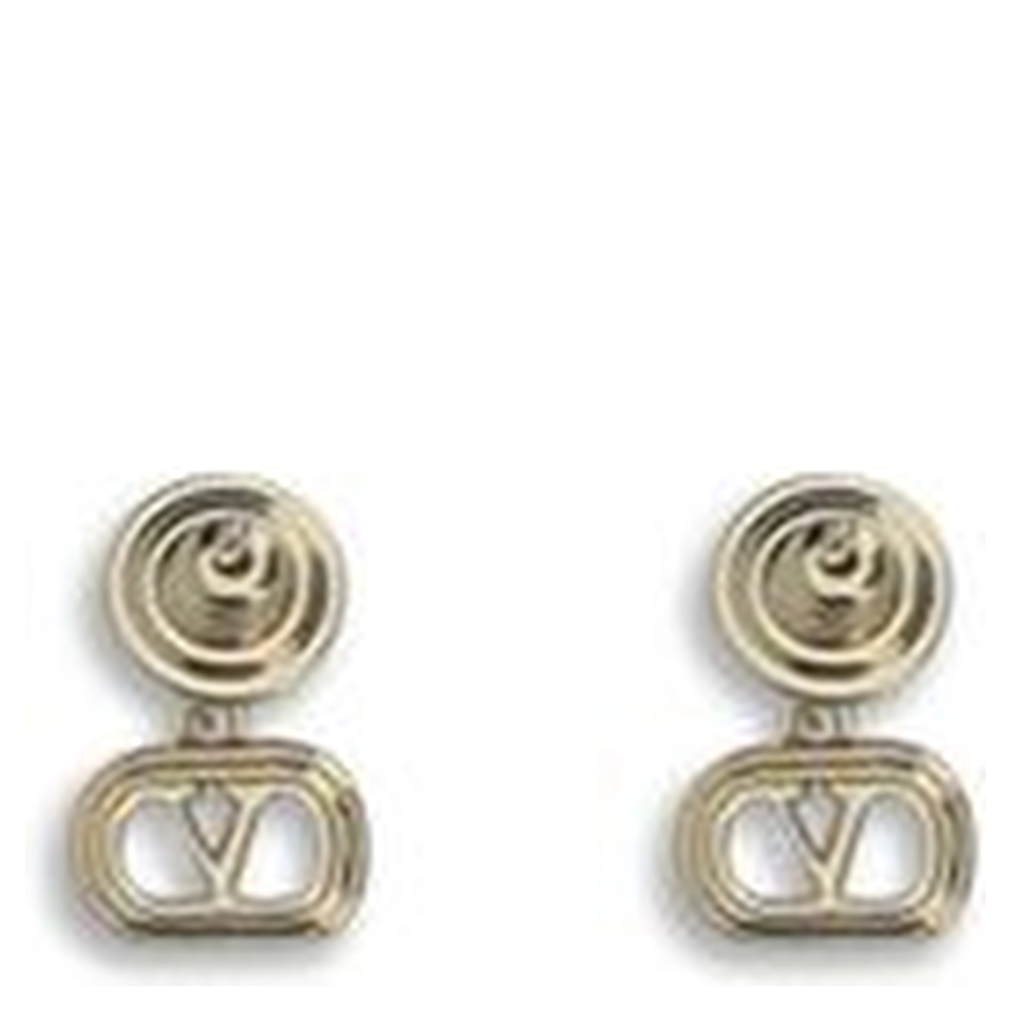 Bicolor Brass Earrings