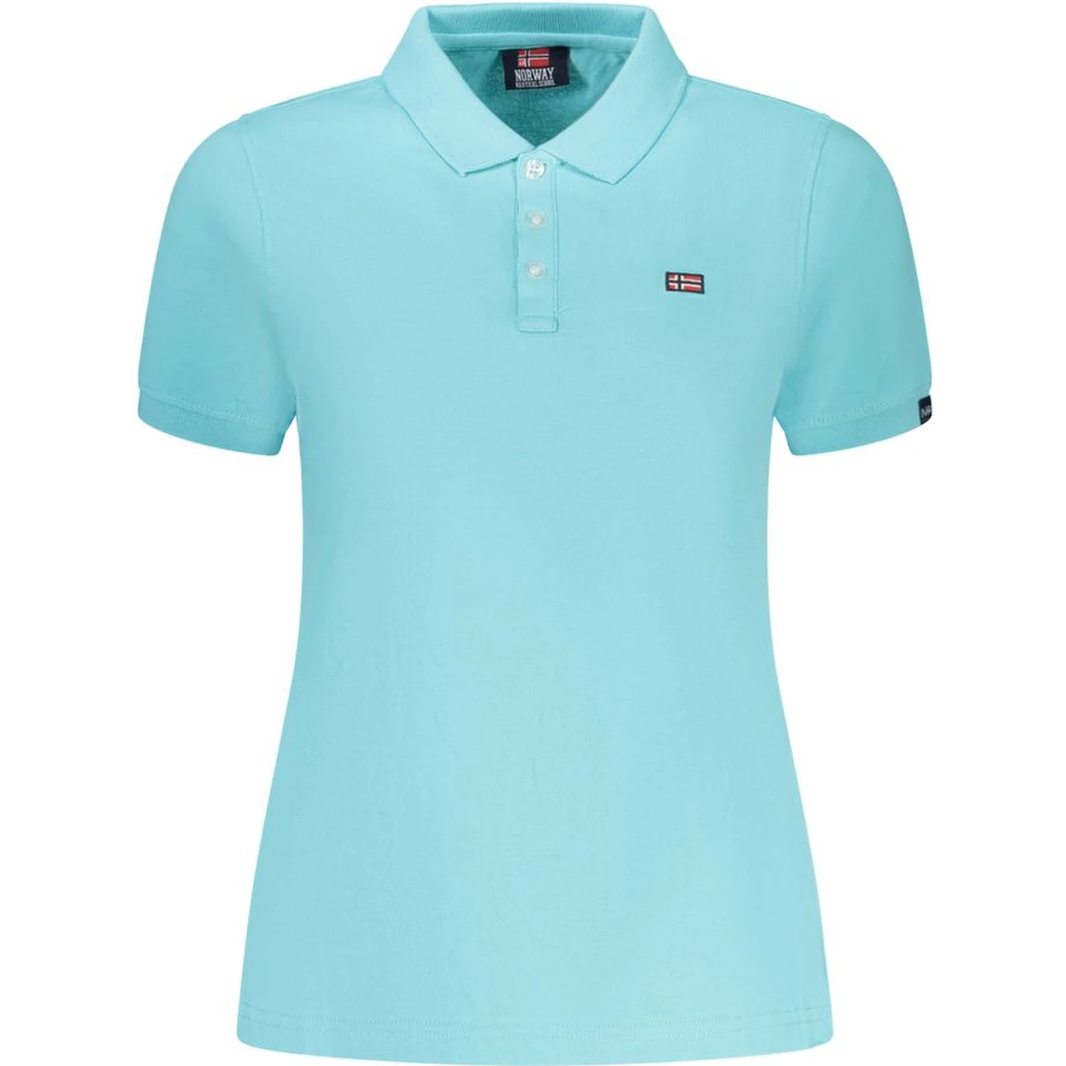 Blue Cotton Polo Shirt