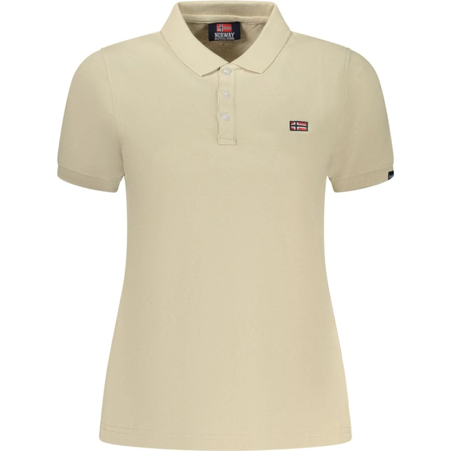 Beige Cotton Polo Shirt