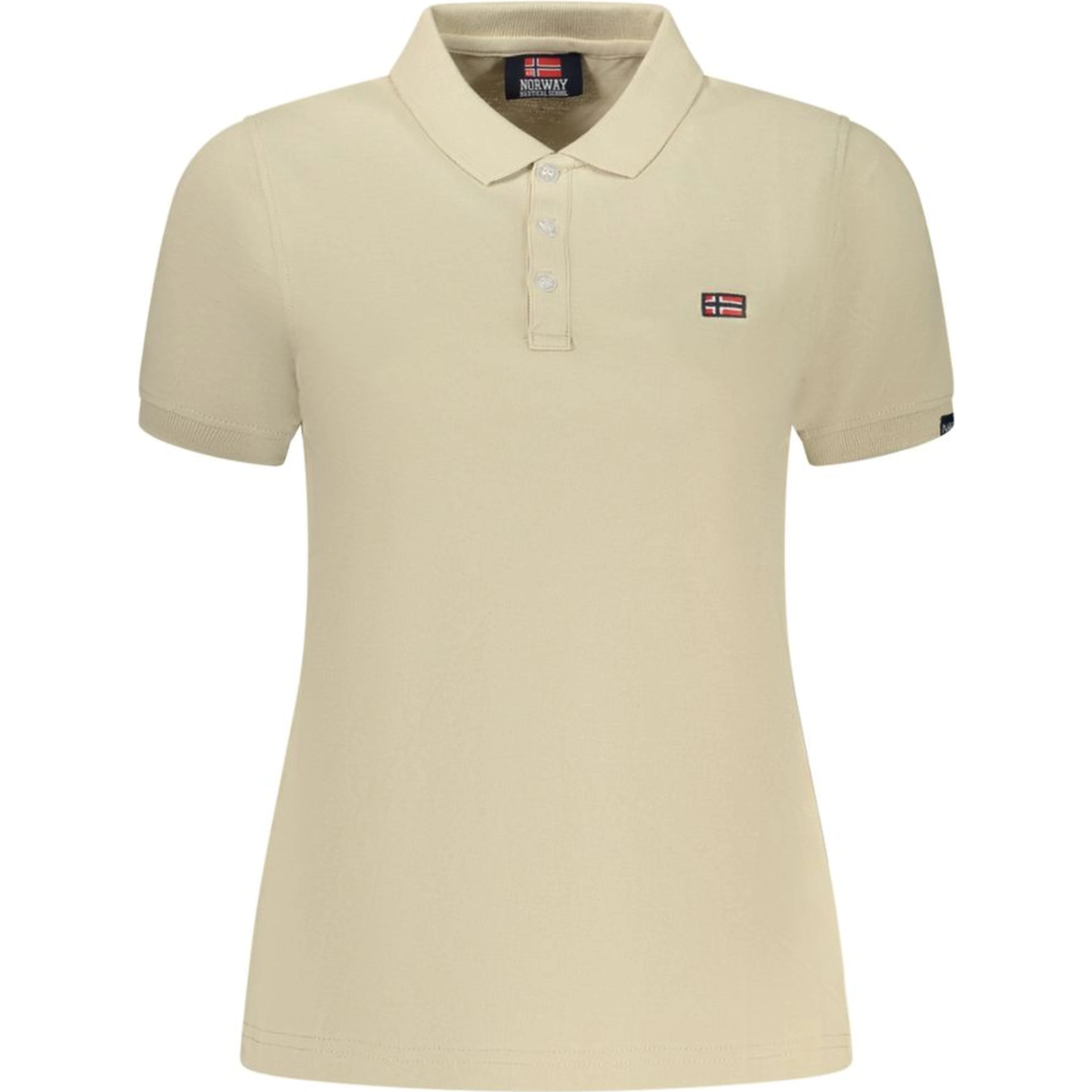 Beige Cotton Polo Shirt
