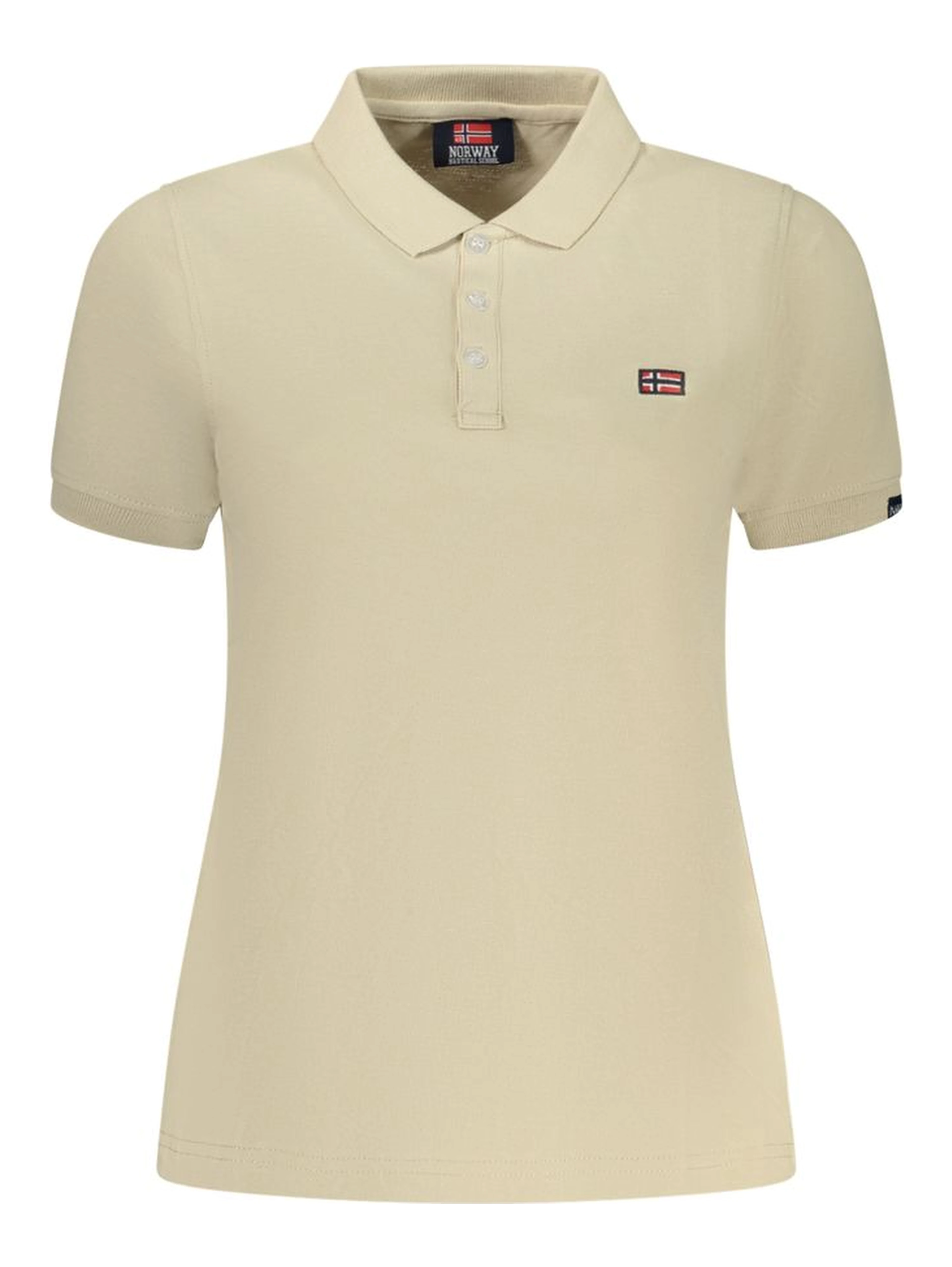 Beige Cotton Polo Shirt