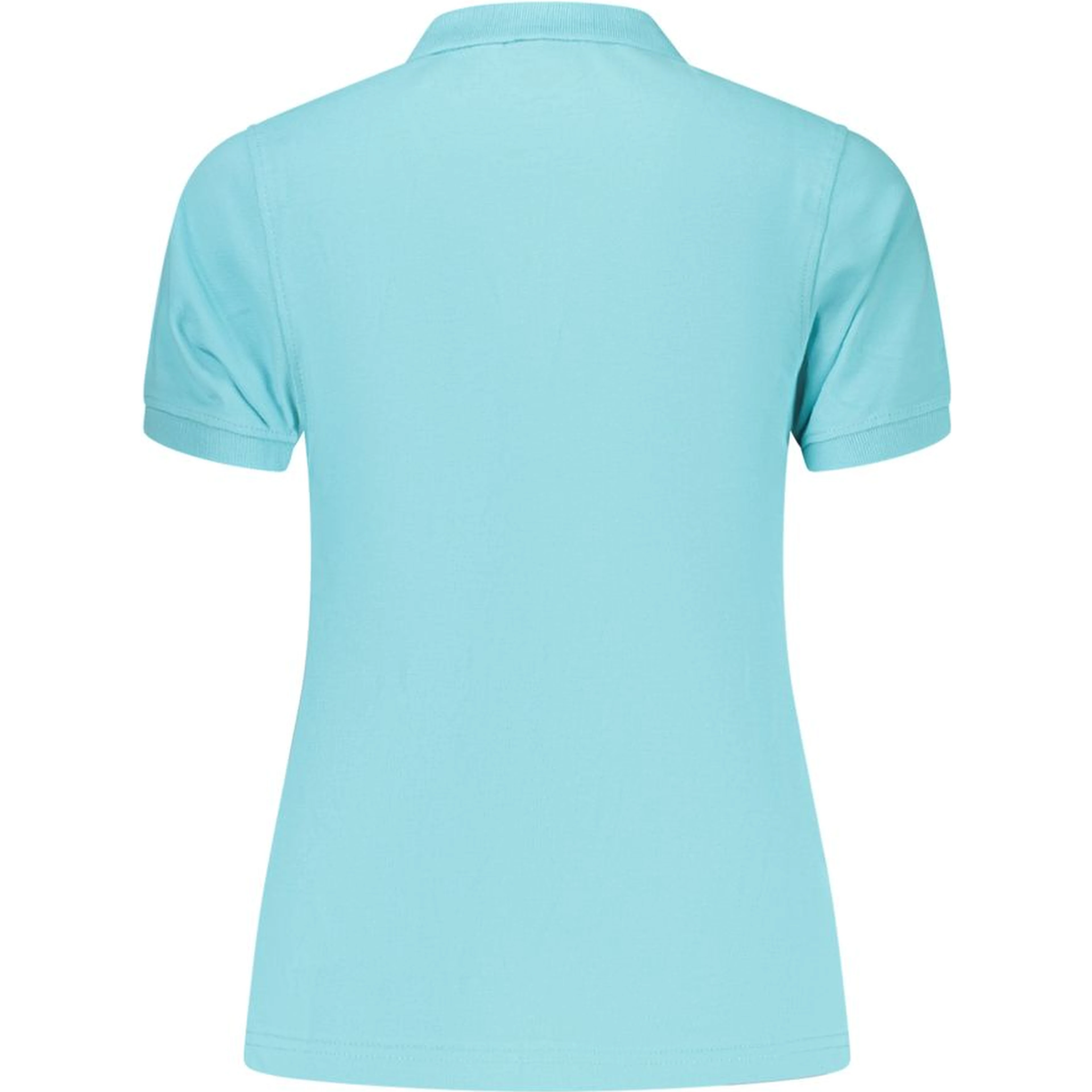 Blue Cotton Polo Shirt