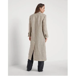 Beige Linen Coat