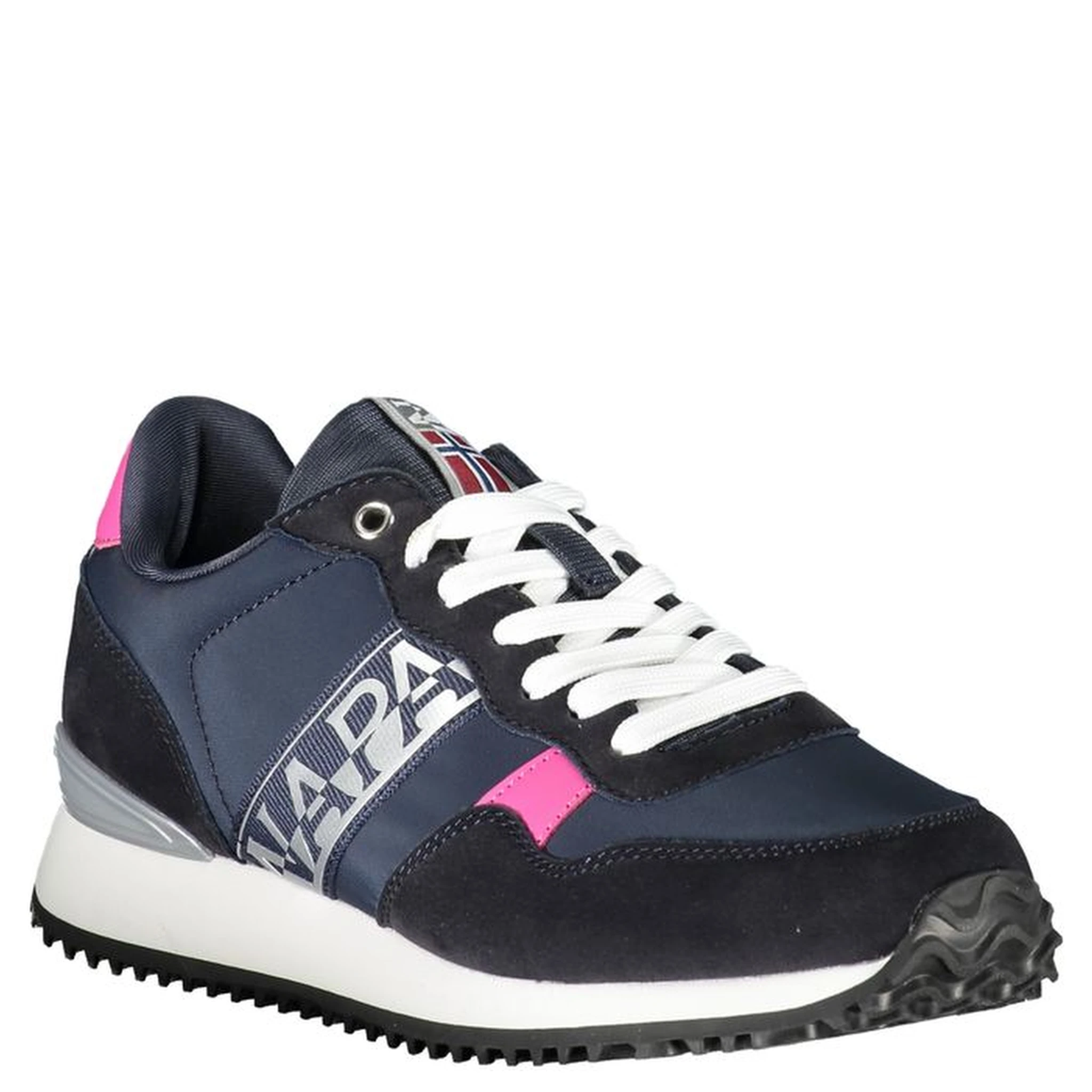 Blue Polyester Sneaker