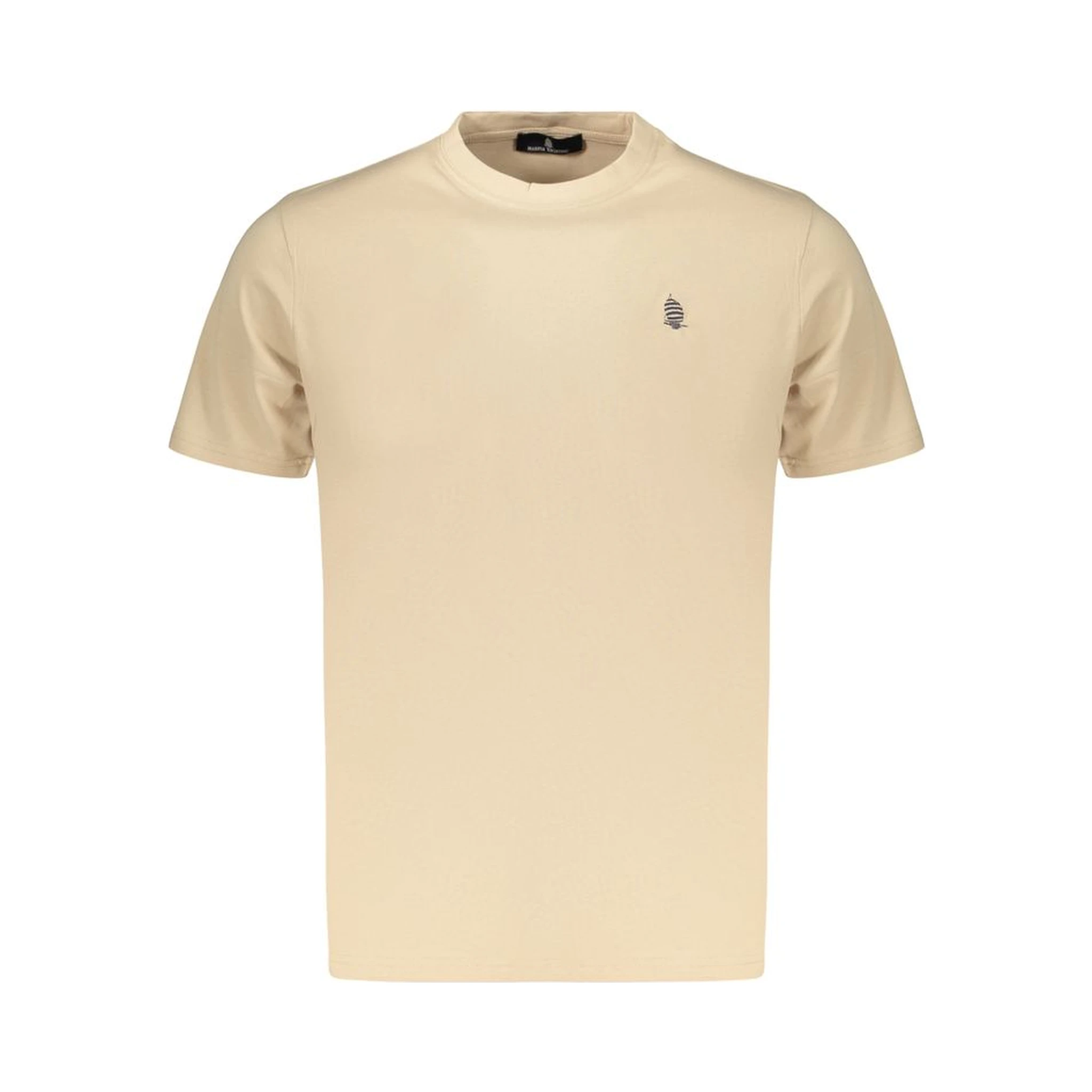 Beige Cotton Men's T-Shirt