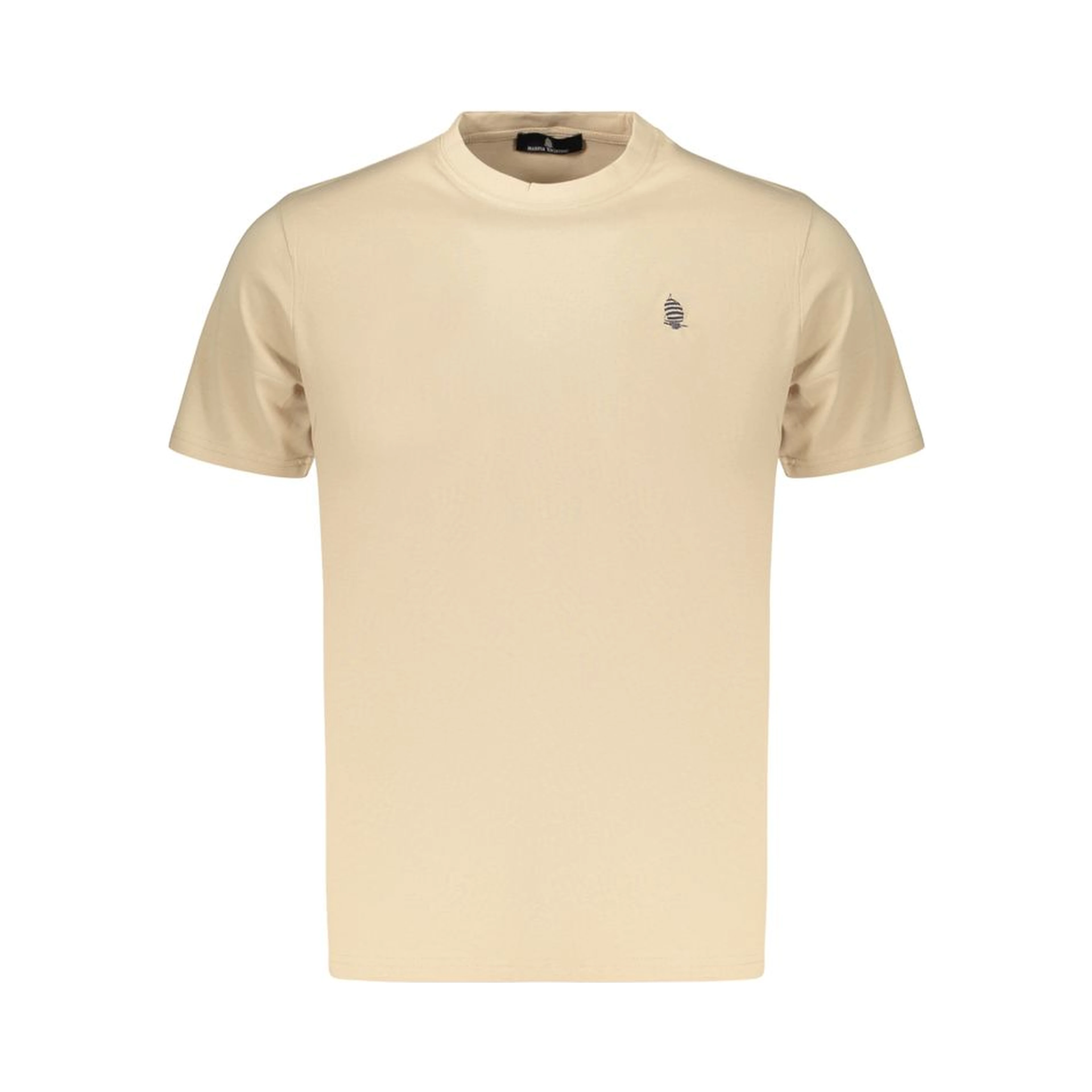 Beige Cotton Men's T-Shirt