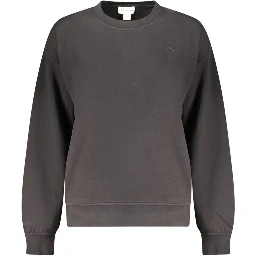 Black Cotton Womens Sweatshirt