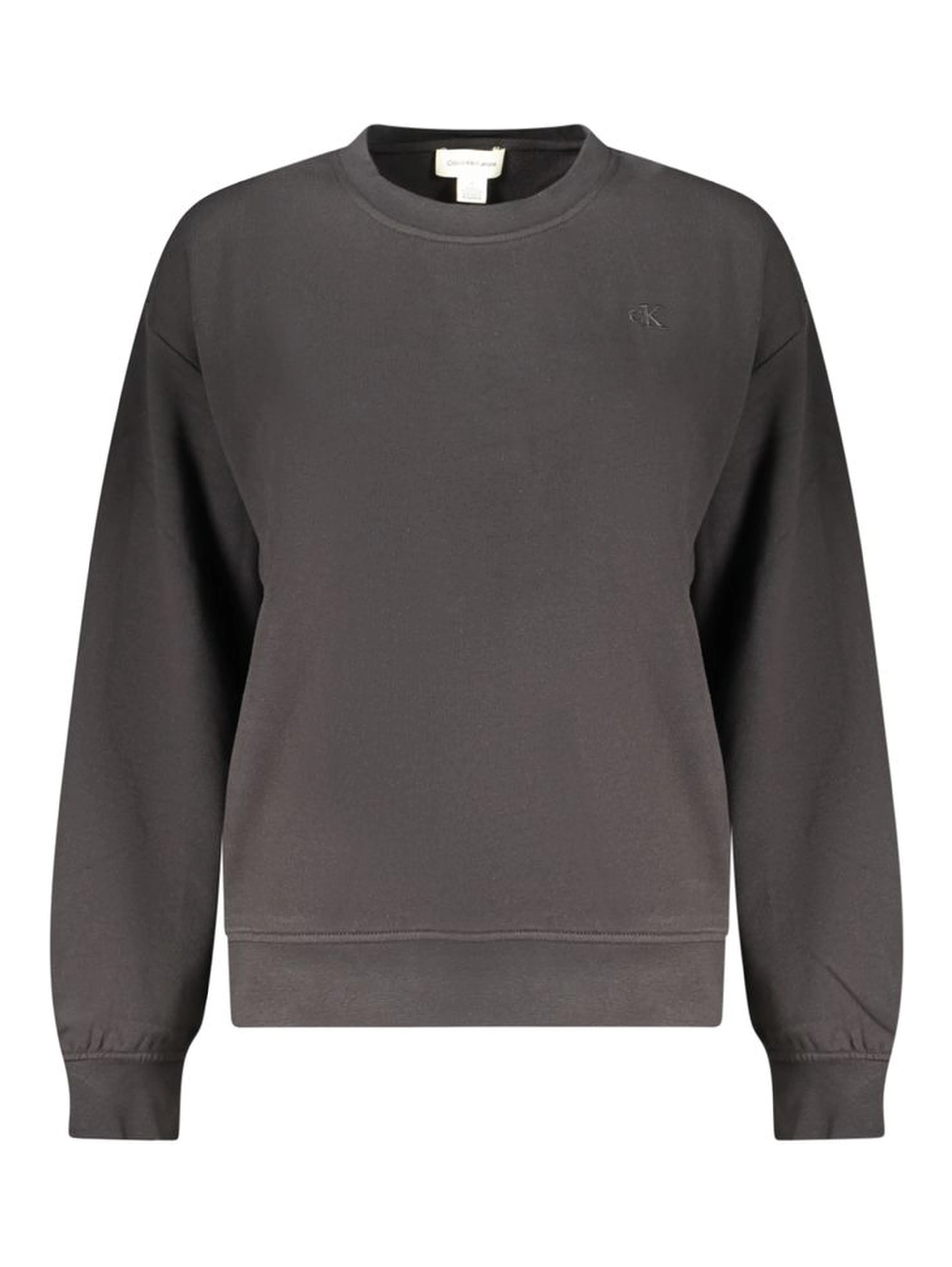 Black Cotton Womens Sweatshirt