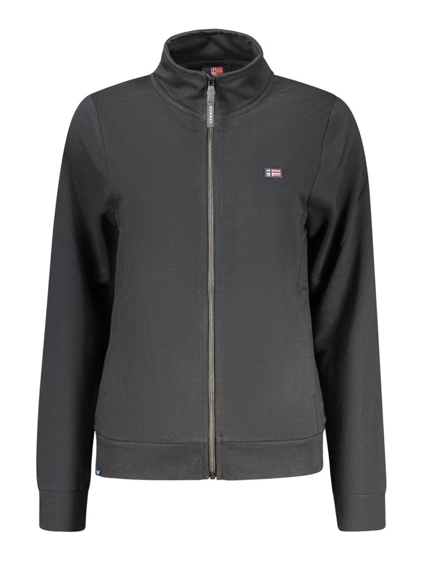 Black Cotton Sweatshirt